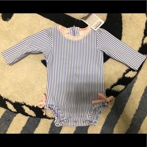 NWT RuffleButts Long Sleeve Swimsuit